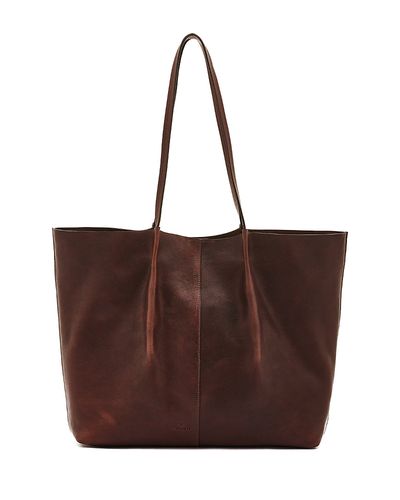 Il Bisonte Il Bisonte Nina Large Pleated Leather Tote
