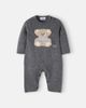 Il Gufo Il Gufo Baby embroidered virgin wool onesie - 1