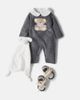 Il Gufo Il Gufo Baby embroidered virgin wool onesie - 2
