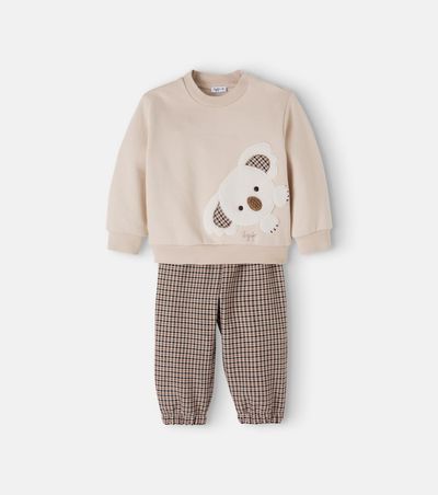 Il Gufo Il Gufo Baby sweatshirt and pants set