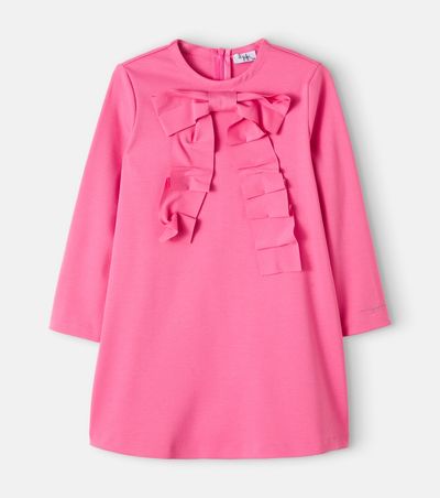 Il Gufo Il Gufo Bow-detail jersey dress