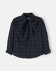 Il Gufo Il Gufo Checked tie-neck cotton shirt - 1