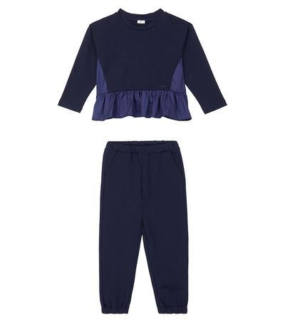 Il Gufo Il Gufo Cotton-blend sweatshirt and sweatpants set