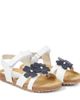 Il Gufo Il Gufo Floral-appliqué leather sandals - 1