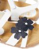 Il Gufo Il Gufo Floral-appliqué leather sandals - 5
