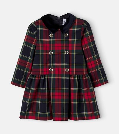 Il Gufo Il Gufo Plaid dress