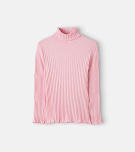 Il Gufo Il Gufo Ribbed-knit cotton-blend turtleneck top