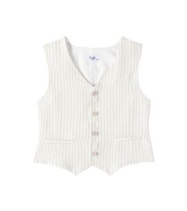 Il Gufo Il Gufo Striped linen vest