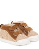 Il Gufo Il Gufo Suede-trimmed teddy sneakers - 1