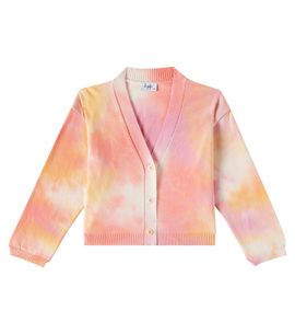 Il Gufo Il Gufo Tie-dye cotton cardigan