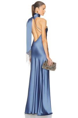 sachin & babi ila stretch satin maxi dress Sachin & Babi Ila Stretch Satin Maxi Dress