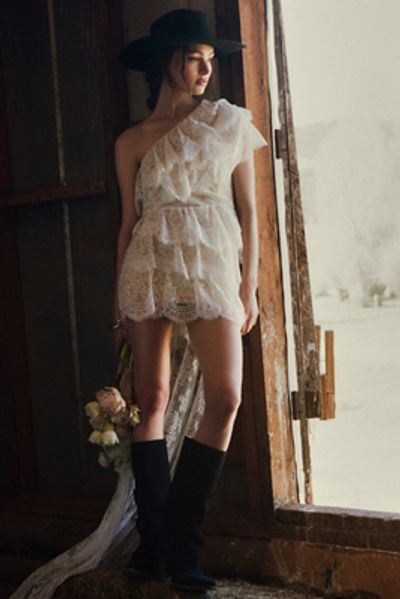 ILA Leni Ruffled Train Mini Dress