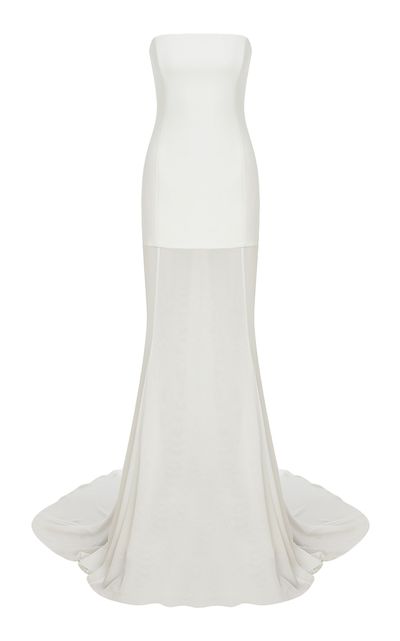 ILA THE BRAND ILA THE BRAND Exclusive Isabel SheerPaneled CrepeChiffon Gown