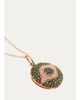 Ileana Makri 18K Pink Gold Dawn Verdant Eye Pendant Necklace - 2