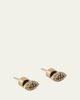 ILEANA MAKRI Blue Sapphire and Diamond Kitten Eye Stud Earrings - 1