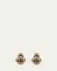 ILEANA MAKRI Blue Sapphire and Diamond Kitten Eye Stud Earrings - 3