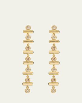 ILEANA MAKRI Emerald Edge Long Earrings