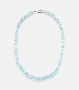 Ileana Makri Ileana Makri 18k white gold necklace with aquamarines