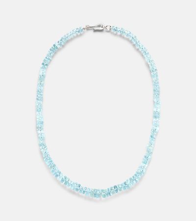 Ileana Makri Ileana Makri 18k white gold necklace with aquamarines