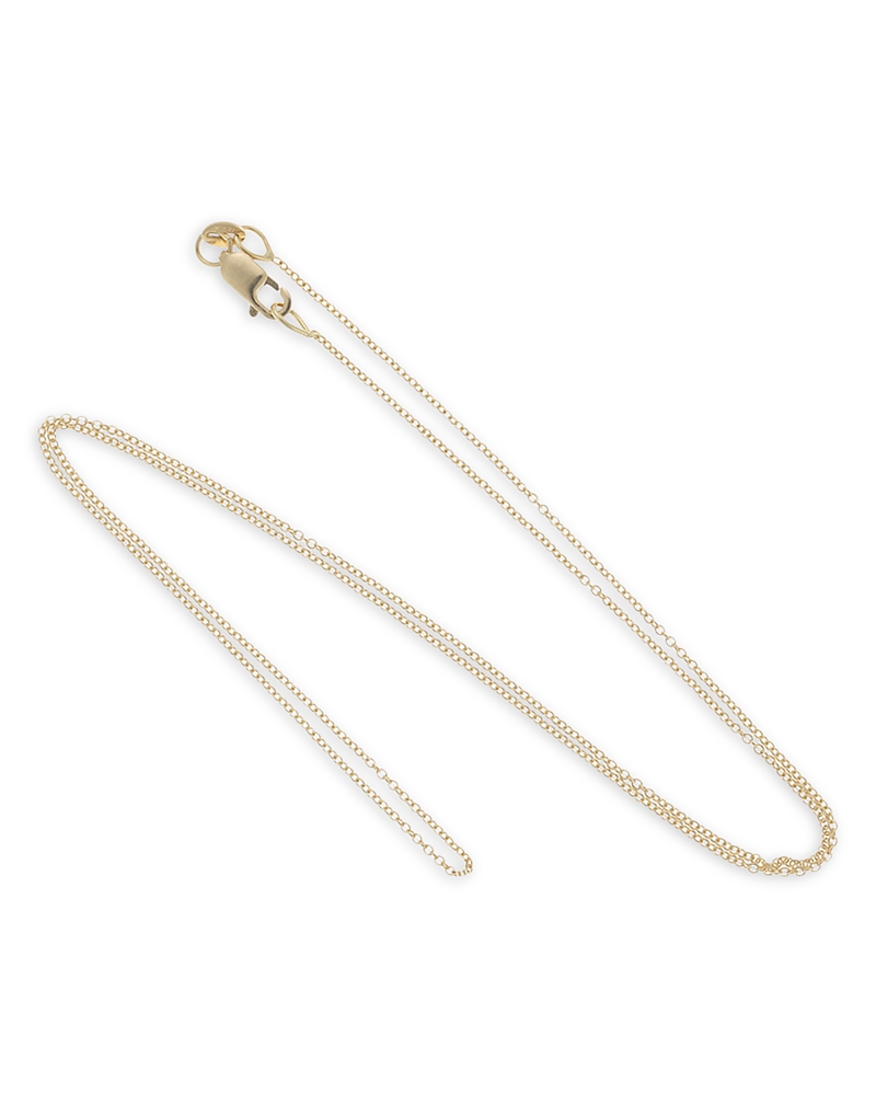 Ileana Makri Ileana Makri 18K Yellow Gold Fine Chains Cable Link Chain, 17.71