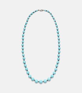 Ileana Makri Ileana Makri Beaded necklace with turquoise and diamonds