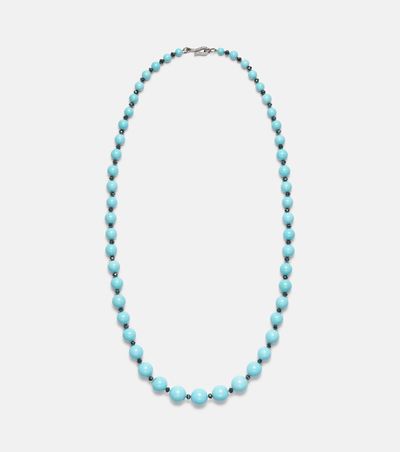 Ileana Makri Ileana Makri Beaded necklace with turquoise and diamonds
