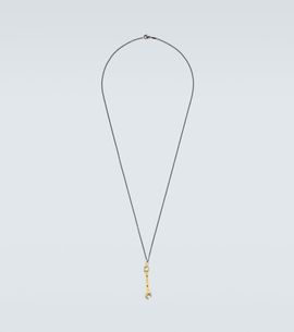 Ileana Makri Ileana Makri Divine Mechanics 18kt gold pendant necklace with diamonds