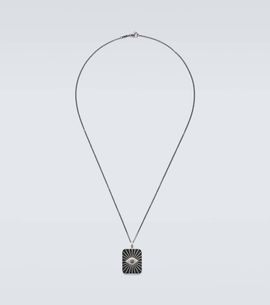 Ileana Makri Ileana Makri Evil Eye sterling silver (925/1000) pendant necklace with diamonds