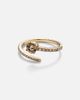 Ileana Makri Ileana Makri Grass Seed 18kt yellow gold ring with diamonds - 1