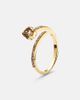 Ileana Makri Ileana Makri Grass Seed 18kt yellow gold ring with diamonds - 4