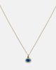 Ileana Makri Ileana Makri Mini Oval Eye 18kt gold necklace with diamonds - 4