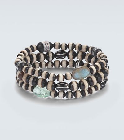 Ileana Makri Ileana Makri Set of 3 beaded bracelets with gemstones