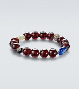 Ileana Makri Ileana Makri Sterling silver beaded bracelet with gemstones