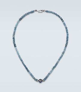 Ileana Makri Ileana Makri Sterling silver beaded necklace with gemstones