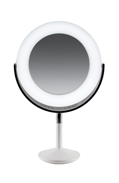 Ilios Lighting Ilios Lighting Beauty Ring Brightness-Controlled Dual-Magnification Makeup Mirror