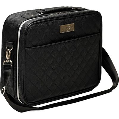 Ilios Lighting Ilios Lighting Deluxe Quilted Faux Leather Spacious Travel Makeup Case
