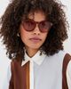 Illesteva Illesteva Madison Sunglasses Red Havana/Sunset One - 3
