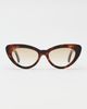 Illesteva Illesteva Pamela Sunglasses Havana w/ Taupe Flat Gradient One - 2