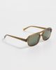 Illesteva Illesteva Queens Sunglasses Ochre w/ Olive Flat Lenses One - 4