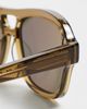 Illesteva Illesteva Queens Sunglasses Ochre w/ Olive Flat Lenses One - 5