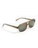 Illesteva Illesteva Queens Sunglasses Ochre w/ Olive Flat Lenses One - 6