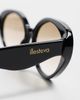 Illesteva Illesteva Sheila Sunglasses Black/Taupe Flat Gradient One - 5
