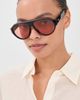 Illesteva Illesteva Telluride Sunglasses Black w/ Sunset Lenses One - 3