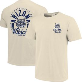 IMAGE ONE IMAGE ONE Men's Cream Arizona Wildcats Comfort Colors Mascot Overlay T-Shirt 