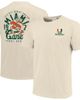 IMAGE ONE IMAGE ONE Men's Cream Miami Hurricanes Comfort Colors Mascot Overlay T-Shirt  - 1