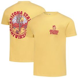 IMAGE ONE IMAGE ONE Men's Gold Arizona State Sun Devils Comfort Colors Thick Lined Landscape T-Shirt 