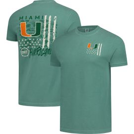 IMAGE ONE IMAGE ONE Men's Green Miami Hurricanes Comfort Colors OHT Camo Overlay T-Shirt 
