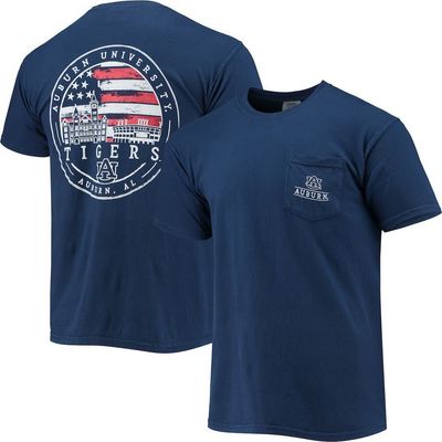 IMAGE ONE IMAGE ONE Men's Navy Auburn Tigers Campus Americana T-Shirt 