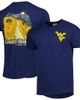 IMAGE ONE IMAGE ONE Men's Navy West Virginia Mountaineers Hyperlocal T-Shirt  - 1