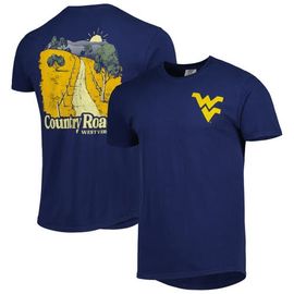IMAGE ONE IMAGE ONE Men's Navy West Virginia Mountaineers Hyperlocal T-Shirt 
